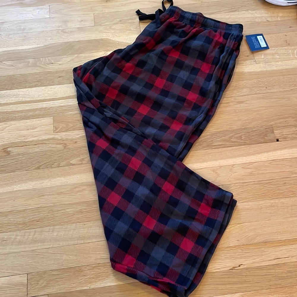 COPY - NWT Men’s Pajama Bottoms 4X Black/Red/Gray - Picture 1 of 6